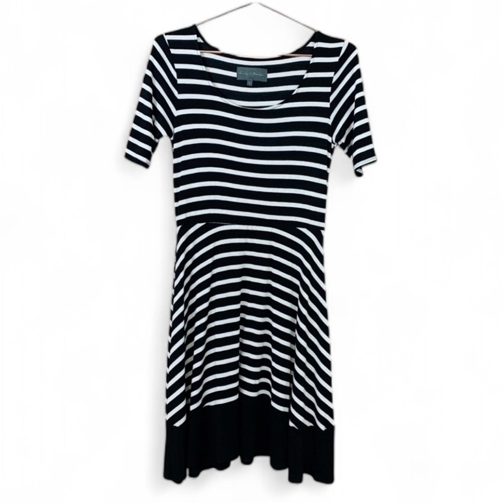 Anthropologie Sunday in Brooklyn Striped Jersey Dress French Paris